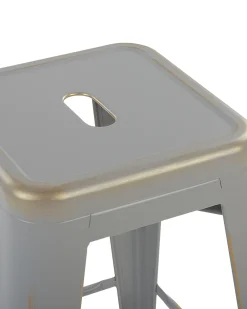 Outlet Beliani Baarijakkara Teras Hopea/Kulta 76 Cm 2 Kpl Cabrillo