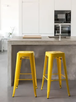 Sale Beliani Baarijakkara Teras Keltainen 76 Cm 2 Kpl Cabrillo