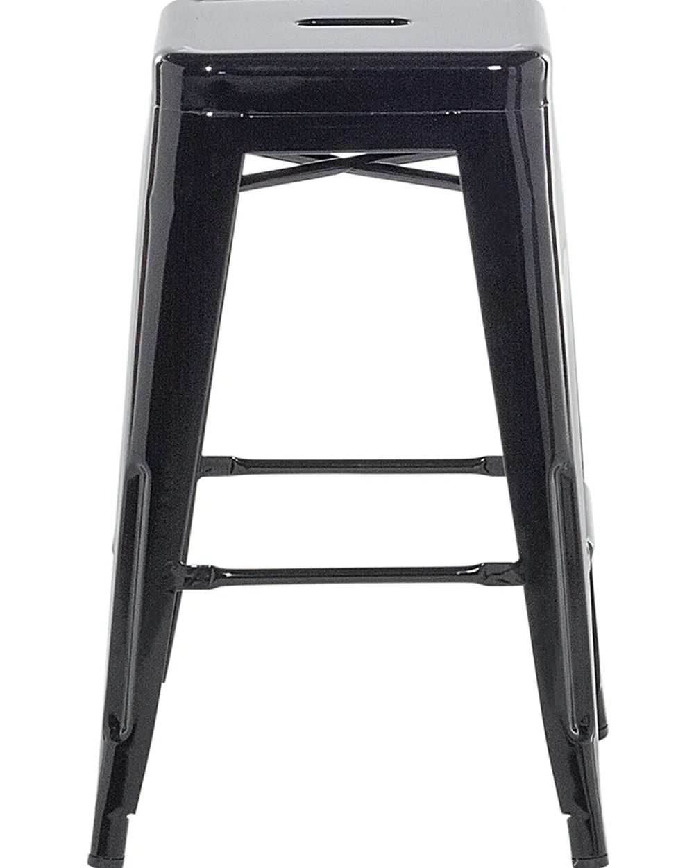 Tuolit<Beliani Baarijakkara Teras Musta 60 Cm 2 Kpl Cabrillo