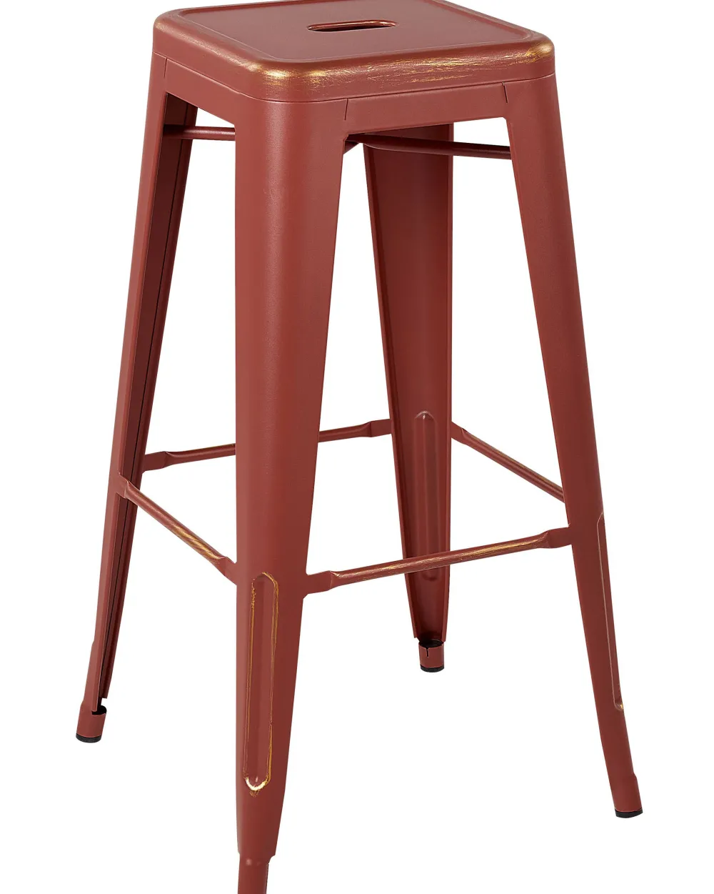 Tuolit<Beliani Baarijakkara Teras Punainen/Kulta 76 Cm 2 Kpl Cabrillo