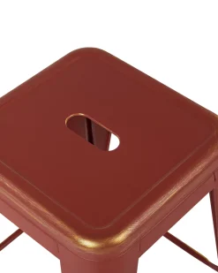Tuolit<Beliani Baarijakkara Teras Punainen/Kulta 76 Cm 2 Kpl Cabrillo