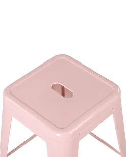 Tuolit<Beliani Baarijakkara Teras Vaaleanpunainen 60 Cm 2 Kpl Cabrillo