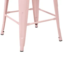 Tuolit<Beliani Baarijakkara Teras Vaaleanpunainen 60 Cm 2 Kpl Cabrillo