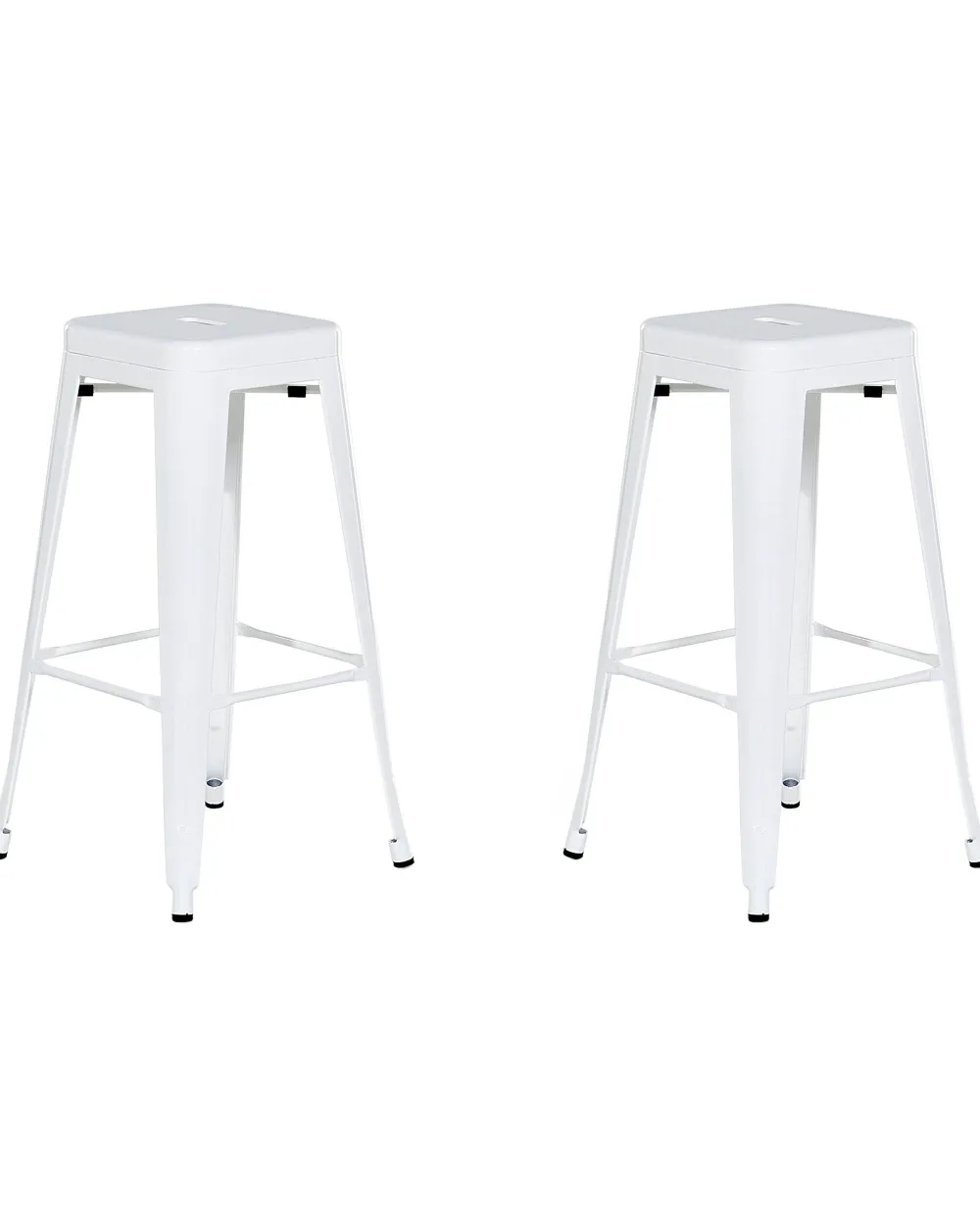 Tuolit<Beliani Baarijakkara Teras Valkoinen 76 Cm 2 Kpl Cabrillo