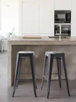 Tuolit<Beliani Baarijakkara Teras Valkoinen 76 Cm 2 Kpl Cabrillo