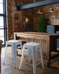 Best Beliani Baarijakkara Teras Valkoinen 60 Cm 2 Kpl Cabrillo