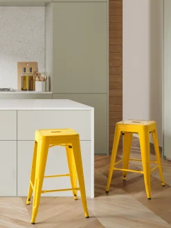 Best Beliani Baarijakkara Teras Valkoinen 60 Cm 2 Kpl Cabrillo