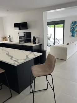 Fashion Beliani Baarituoli Kangas Beige 2 Kpl Franks