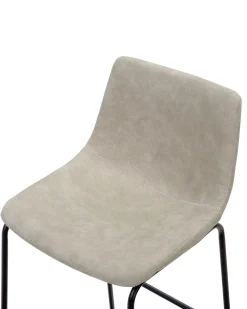 Fashion Beliani Baarituoli Kangas Beige 2 Kpl Franks