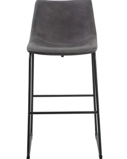 Tuolit<Beliani Baarituoli Kangas Harmaa 2 Kpl Franks