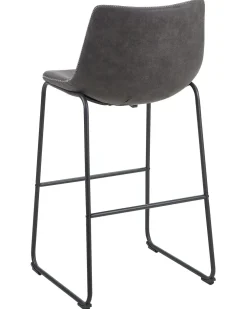 Tuolit<Beliani Baarituoli Kangas Harmaa 2 Kpl Franks