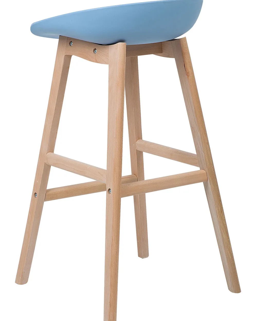 Tuolit<Beliani Baarituoli Muovi Vaaleansininen 2 Kpl Micco