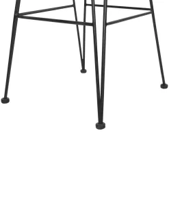 Tuolit<Beliani Baarituoli Rottinki Musta 2 Kpl Cassita