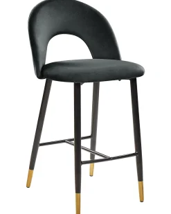 Discount Beliani Baarituoli Sametti Musta 2 Kpl Falton