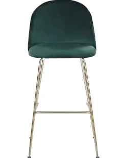 Fashion Beliani Baarituoli Sametti Smaragdinvihrea 2 Kpl Arcola