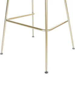 Tuolit<Beliani Baarituoli Sametti Vaaleanharmaa 2 Kpl Arcola