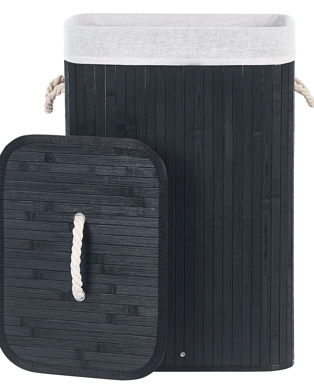 New Beliani Bambukori Musta 40 X 30 Cm Komari