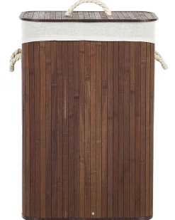 Säilytys<Beliani Bambukori Tumma Puu 40 X 30 Cm Komari