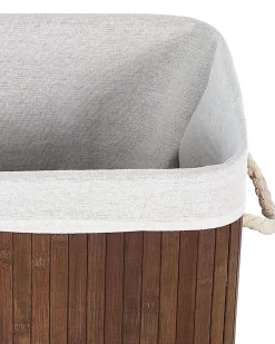 Säilytys<Beliani Bambukori Tumma Puu 40 X 30 Cm Komari