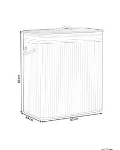 Best Beliani Bambukori Vaalea Puu 52 X 34 Cm Kalthota