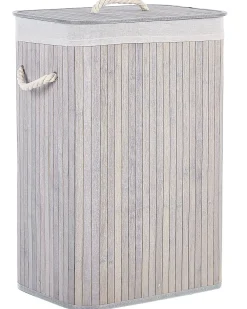 Cheap Beliani Bambukori Vaaleanharmaa 40 X 30 Cm Komari