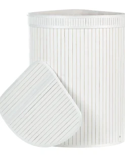 Säilytys<Beliani Bambukori Valkoinen 42 X 30 Cm Badulla