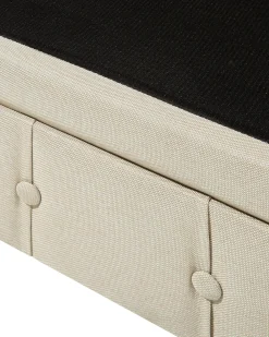 Nojatuolit<Beliani Beige Kangasverhoiltu Nojatuoli Chesterfield