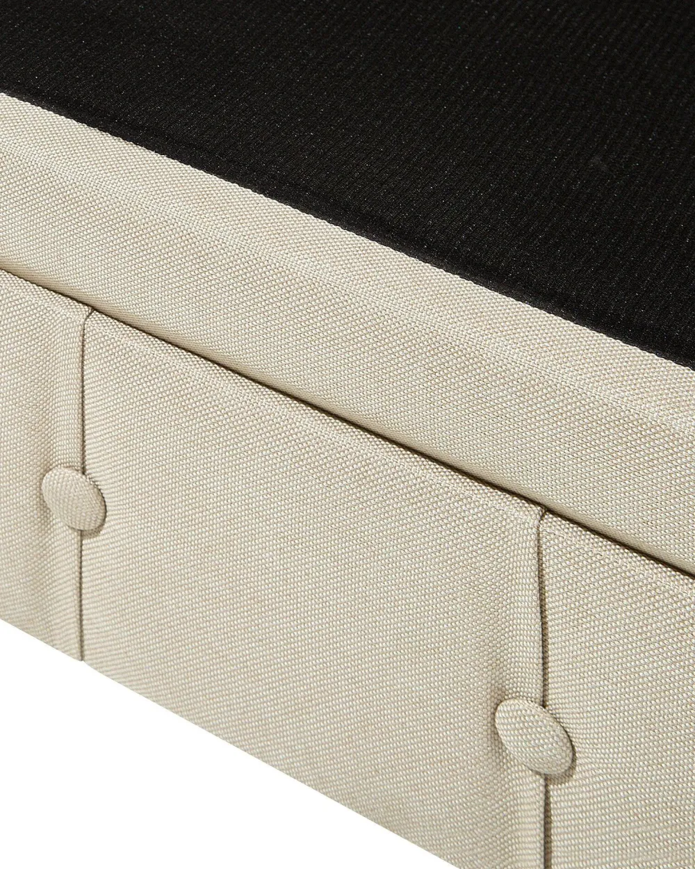 Nojatuolit<Beliani Beige Kangasverhoiltu Nojatuoli Chesterfield