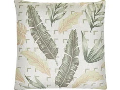 Cheap Beliani Beige Koristetyyny Vihrea Lehtikuvio 45 X 45 Cm 2 Kpl Rhapis