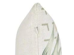 Cheap Beliani Beige Koristetyyny Vihrea Lehtikuvio 45 X 45 Cm 2 Kpl Rhapis