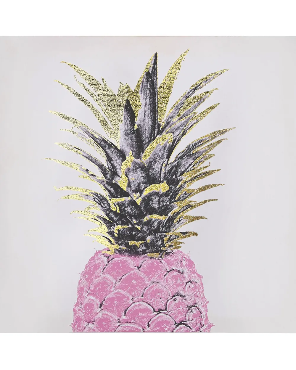 New Beliani Canvas-Taulu Vaaleanpunainen/Kulta 30 X 30 Cm 3 Kpl Apesika