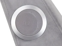 Discount Beliani Divaani Bluetooth-Kaiuttimella Ja Usb-Portilla Sametti Harmaa Simorre