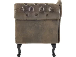 Sohvat<Beliani Divaani Keinomokkanahka Oikeak. Ruskea Nimes