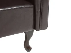 Sohvat<Beliani Divaani Keinonahka Oikeak. Ruskea Lattes