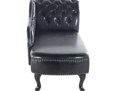 Shop Beliani Divaani Keinonahka Oikeak. Musta Nimes