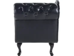 Shop Beliani Divaani Keinonahka Oikeak. Musta Nimes