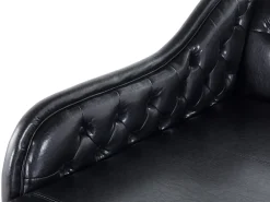 Shop Beliani Divaani Keinonahka Oikeak. Musta Nimes