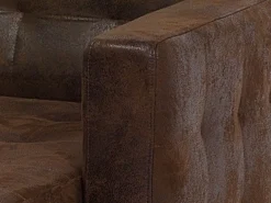 Flash Sale Beliani Divaani Keinonahka Ruskea Aberdeen