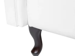 Sohvat<Beliani Divaani Keinonahka Vasenk. Valkoinen Lattes