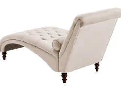 Best Sale Beliani Divaani Sametti Beige Muret