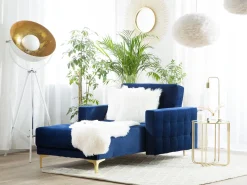 Sohvat<Beliani Divaani Sametti Laivastonsininen Aberdeen