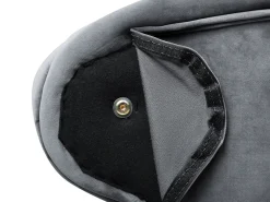 Discount Beliani Divaani Sametti Oikeak. Harmaa Nimes