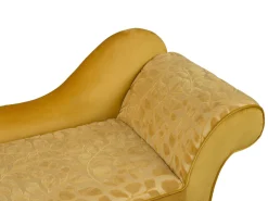New Beliani Divaani Sametti Oikeak. Keltainen Biarritz