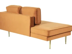 Sohvat<Beliani Divaani Sametti Oikeak. Oranssi Miramas