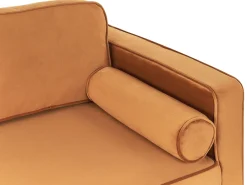 Sohvat<Beliani Divaani Sametti Oikeak. Oranssi Miramas