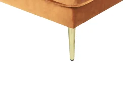 Sohvat<Beliani Divaani Sametti Oikeak. Oranssi Miramas