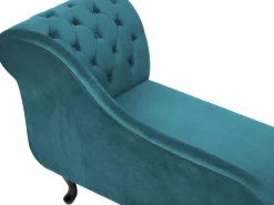 Sohvat<Beliani Divaani Sametti Oikeak. Sinivihrea Nimes