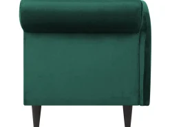 Outlet Beliani Divaani Sametti Oikeak. Smaragdinvihrea Luiro