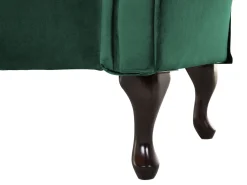 Sohvat<Beliani Divaani Sametti Oikeak. Tummanvihrea Lattes