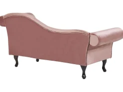 Sohvat<Beliani Divaani Sametti Oikeak. Vaaleanpunainen Lattes